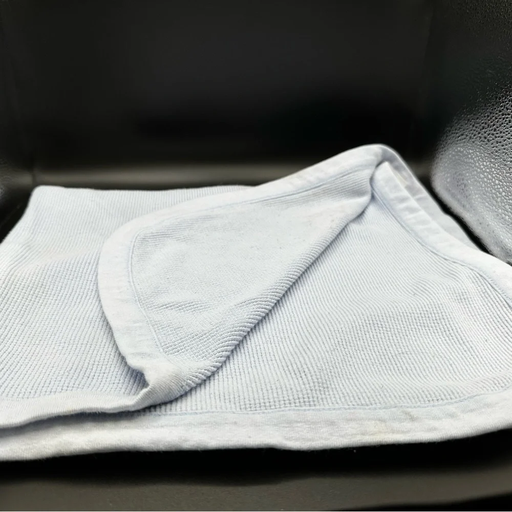 Garanimals Thermal‎ Baby Security Blanket Lovey Vintage Light Blue Waffle Weave